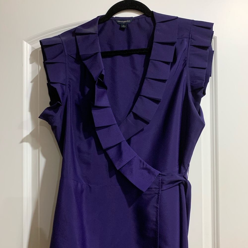 Banana Republic Purple Wrap Top